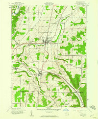 Download a high-resolution, GPS-compatible USGS topo map for Nunda, NY (1960 edition)