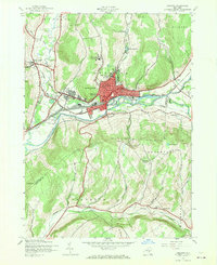 Download a high-resolution, GPS-compatible USGS topo map for Oneonta, NY (1970 edition)