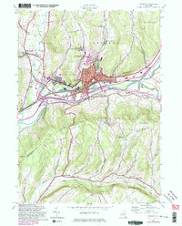 Download a high-resolution, GPS-compatible USGS topo map for Oneonta, NY (1983 edition)
