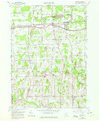 preview thumbnail of historical topo map of Wayne County, NY in 1952