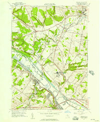 preview thumbnail of historical topo map of Oriskany, NY in 1955