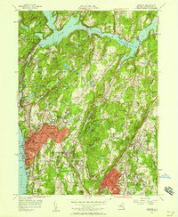 Download a high-resolution, GPS-compatible USGS topo map for Ossining, NY (1958 edition)