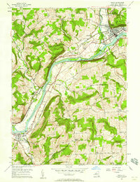 Download a high-resolution, GPS-compatible USGS topo map for Owego, NY (1958 edition)