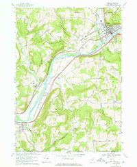 Download a high-resolution, GPS-compatible USGS topo map for Owego, NY (1972 edition)