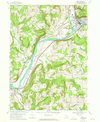 Download a high-resolution, GPS-compatible USGS topo map for Owego, NY (1971 edition)