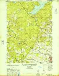 Download a high-resolution, GPS-compatible USGS topo map for Peck Lake, NY (1946 edition)