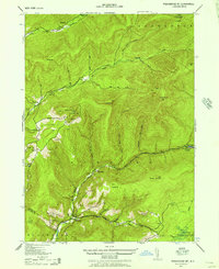 Download a high-resolution, GPS-compatible USGS topo map for Peekamoose Mountain, NY (1957 edition)