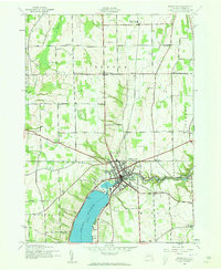 1942 Map of Penn Yan, 1960 Print