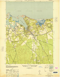 Download a high-resolution, GPS-compatible USGS topo map for Port Jefferson, NY (1947 edition)