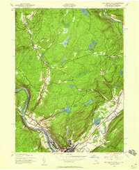 1942 Map of Port Jervis, NY, 1959 Print