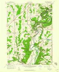 Download a high-resolution, GPS-compatible USGS topo map for Portageville, NY (1960 edition)