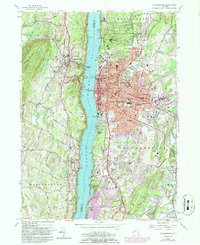 preview thumbnail of historical topo map of Poughkeepsie, NY in 1957