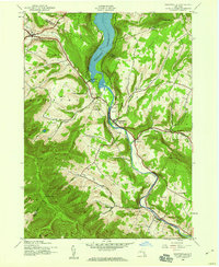 Download a high-resolution, GPS-compatible USGS topo map for Prattsville, NY (1960 edition)