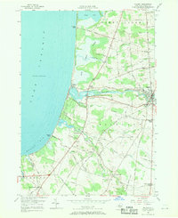 preview thumbnail of historical topo map of Pulaski, NY in 1956
