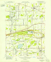 Download a high-resolution, GPS-compatible USGS topo map for Ransomville, NY (1950 edition)