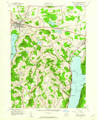 1943 Map of Richfield Springs, NY, 1960 Print