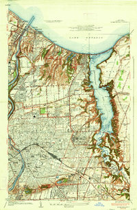 Download a high-resolution, GPS-compatible USGS topo map for Rochester East, NY (1935 edition)