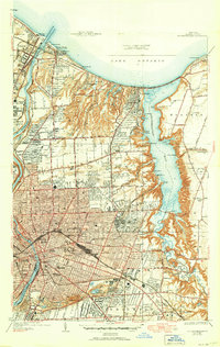 Download a high-resolution, GPS-compatible USGS topo map for Rochester East, NY (1950 edition)