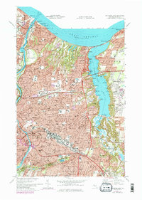 Download a high-resolution, GPS-compatible USGS topo map for Rochester East, NY (1979 edition)