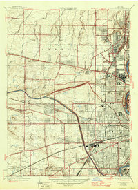 Download a high-resolution, GPS-compatible USGS topo map for Rochester West, NY (1946 edition)