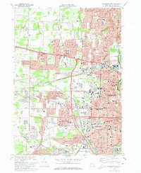preview thumbnail of historical topo map of Monroe County, NY in 1971