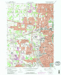 Download a high-resolution, GPS-compatible USGS topo map for Rochester West, NY (1988 edition)