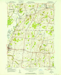 Download a high-resolution, GPS-compatible USGS topo map for Rush, NY (1952 edition)