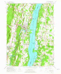 Download a high-resolution, GPS-compatible USGS topo map for Saugerties, NY (1965 edition)