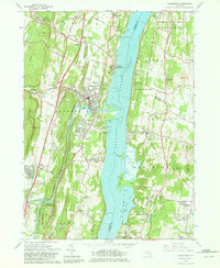 Download a high-resolution, GPS-compatible USGS topo map for Saugerties, NY (1981 edition)