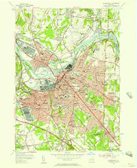 Download a high-resolution, GPS-compatible USGS topo map for Schenectady, NY (1957 edition)