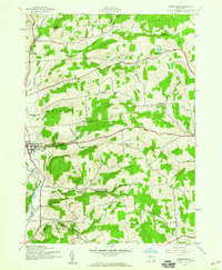 preview thumbnail of historical topo map of Chenango County, NY in 1943