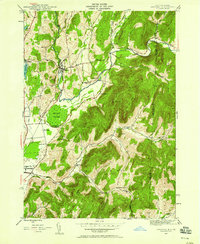 Download a high-resolution, GPS-compatible USGS topo map for Shushan, NY (1958 edition)