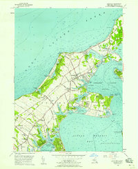Download a high-resolution, GPS-compatible USGS topo map for Southold, NY (1958 edition)
