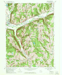 Download a high-resolution, GPS-compatible USGS topo map for Spencer, NY (1971 edition)