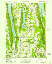 Download a high-resolution, GPS-compatible USGS topo map for Springwater, NY (1957 edition)