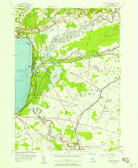 Download a high-resolution, GPS-compatible USGS topo map for Sylvan Beach, NY (1958 edition)