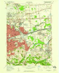 Download a high-resolution, GPS-compatible USGS topo map for Syracuse East, NY (1959 edition)