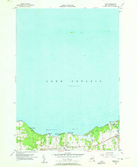 preview thumbnail of historical topo map of Oswego County, NY in 1955