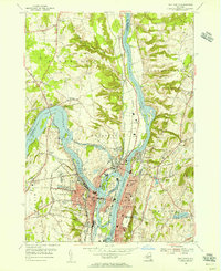 Download a high-resolution, GPS-compatible USGS topo map for Troy North, NY (1956 edition)