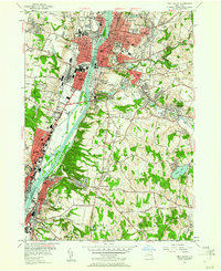 Download a high-resolution, GPS-compatible USGS topo map for Troy South, NY (1961 edition)