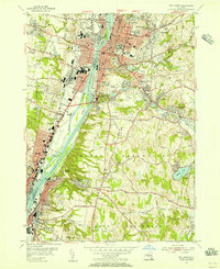Download a high-resolution, GPS-compatible USGS topo map for Troy South, NY (1955 edition)