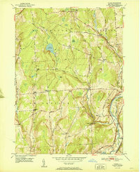 preview thumbnail of historical topo map of Chenango County, NY in 1951