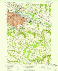 Download a high-resolution, GPS-compatible USGS topo map for Utica East, NY (1957 edition)