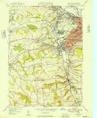 Download a high-resolution, GPS-compatible USGS topo map for Utica West, NY (1949 edition)