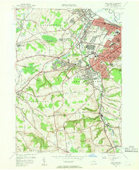 Download a high-resolution, GPS-compatible USGS topo map for Utica West, NY (1957 edition)