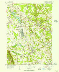 Download a high-resolution, GPS-compatible USGS topo map for Voorheesville, NY (1956 edition)