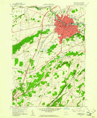 preview thumbnail of historical topo map of Watertown, NY in 1959
