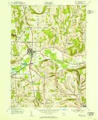 Download a high-resolution, GPS-compatible USGS topo map for Wayland, NY (1953 edition)
