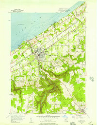 Download a high-resolution, GPS-compatible USGS topo map for Westfield, NY (1957 edition)