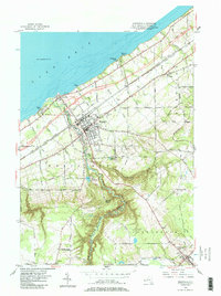 preview thumbnail of historical topo map of Chautauqua County, NY in 1954
